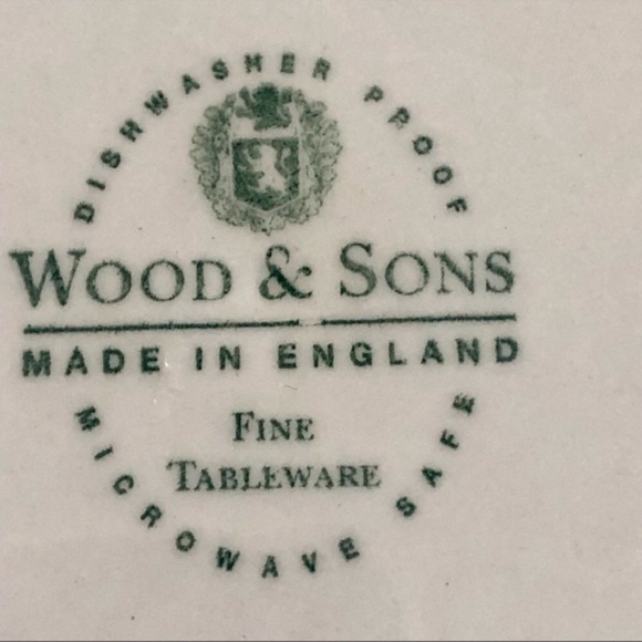 Vintage! 1) Pink Willow Salad Plates By Woods & Sons England - Picture 3 of 5